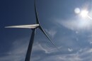A turbine stands under the sun at the Vineyard Wind 1 offshore wind project, July 23, 2025.