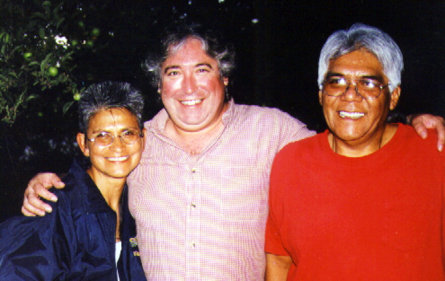 (Left to right): Betty Box, Carlos Sena, and Eddie Box, Jr.