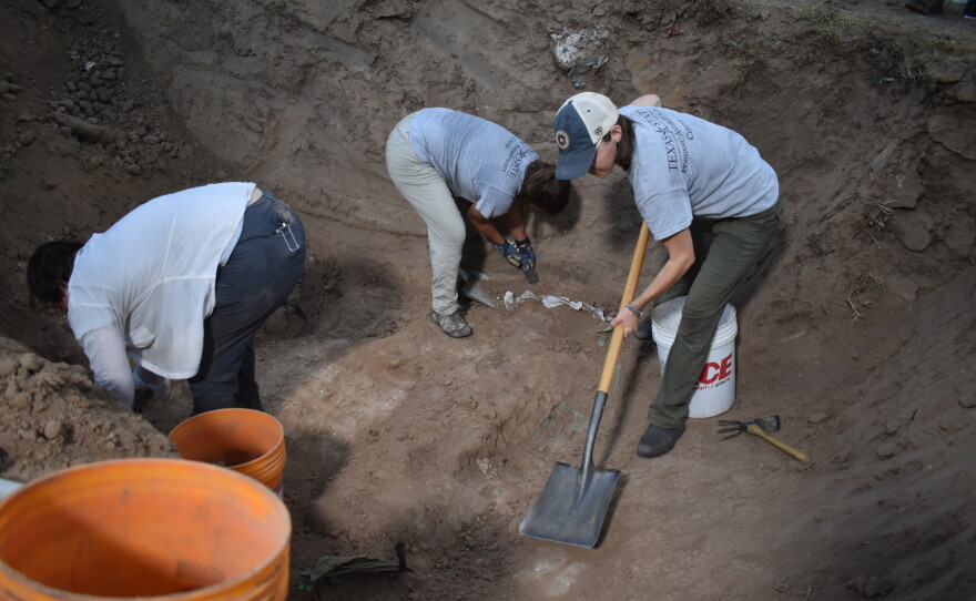 Anthropologist Kate Spradley and her team conduct exhumations.