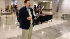 Paul Ziriax, secretary of the Oklahoma Election Board, closes the third and final day of candidate filing at the Capitol in Oklahoma City on Friday, April 3, 2026.