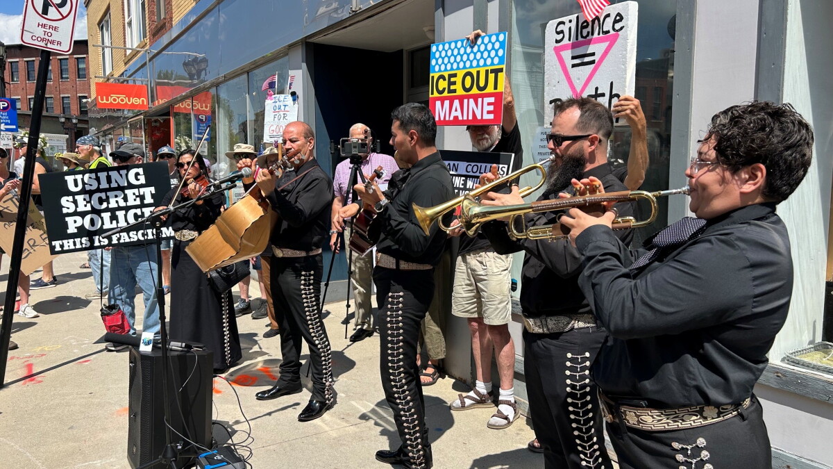 Protestors target Senator Susan Collins for voting to support $70 billion dollar ICE funding package