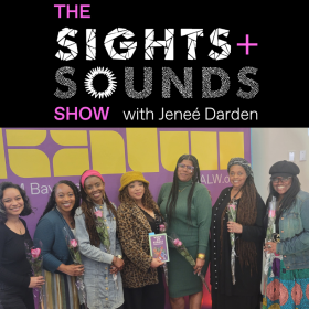 (L-R) Poets Nia Pearl, Kelechi Ubozoh, Adrienne Oliver, Lyn Patterson, Alie Jones, Ayodele Nzinga, and Jeneé Darden