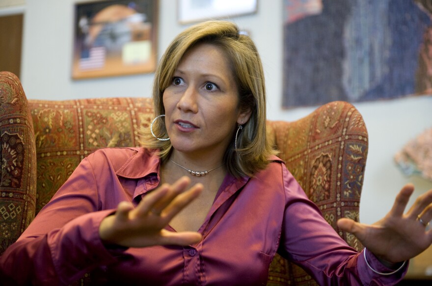 Amanda Renteria, seen in 2008, is serving as Hillary Clinton's national political director.