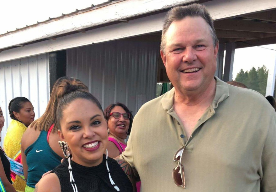 Briana Lamb and Senator Jon Tester
