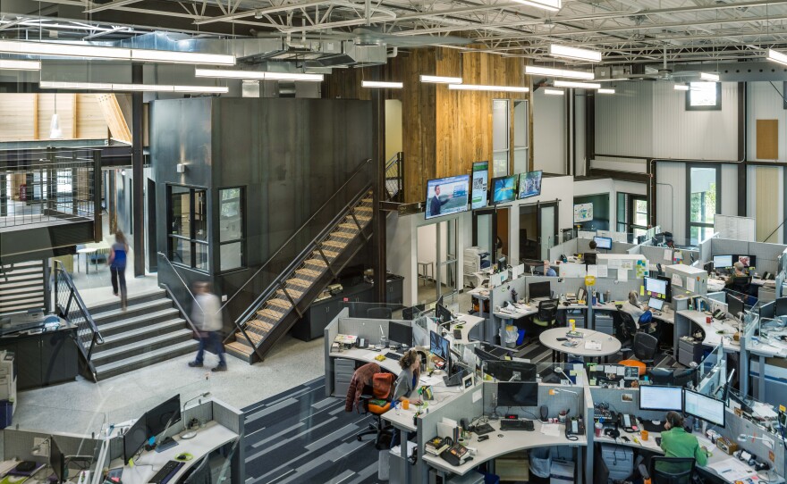 VPR's facility puts the news, Vermont Edition, programming and digital teams together for the first time.