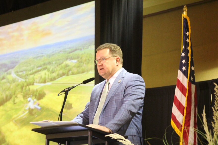 Greene County, Mo. Presiding Commissioner Bob Dixon presents the State of the County on October 2, 2025.