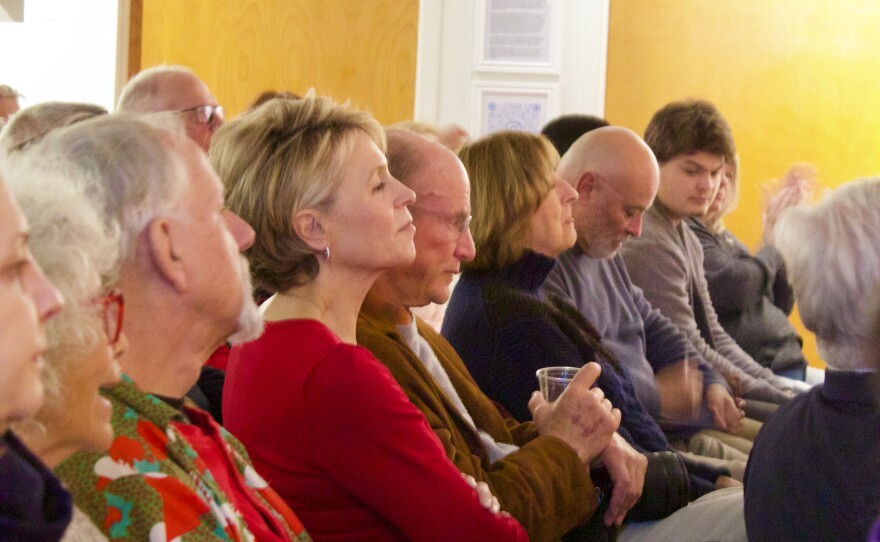 Audience members during the Homemade Holiday Shorts 2025.