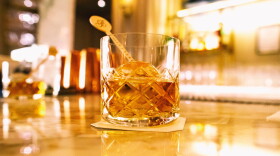 A glass of whiskey poured at the Petrossian Bar in Las Vegas. Nevada has one of the nation's highest levels of per-capita alcohol consumption, according to Pew Research Center.