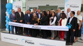 State and healthcare officials cut the ribbon on the Connecticut Proton Center, built in partnership between the state’s two largest hospital systems, Hartford Healthcare and Yale New Haven Health.