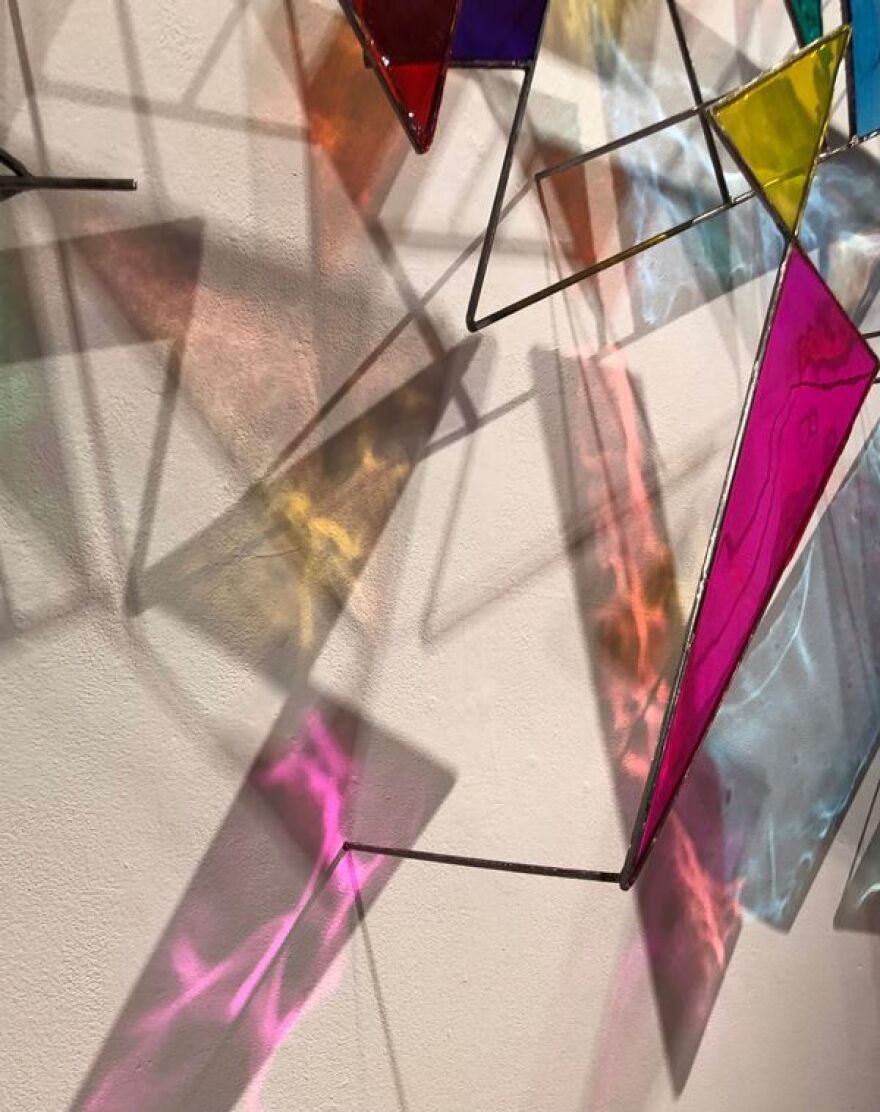 Detail from 'Diamonds in the Light' mural