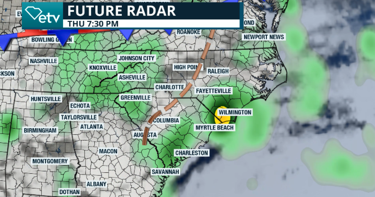 Drying trend, but first more storms & flash flood risk | South Carolina ...
