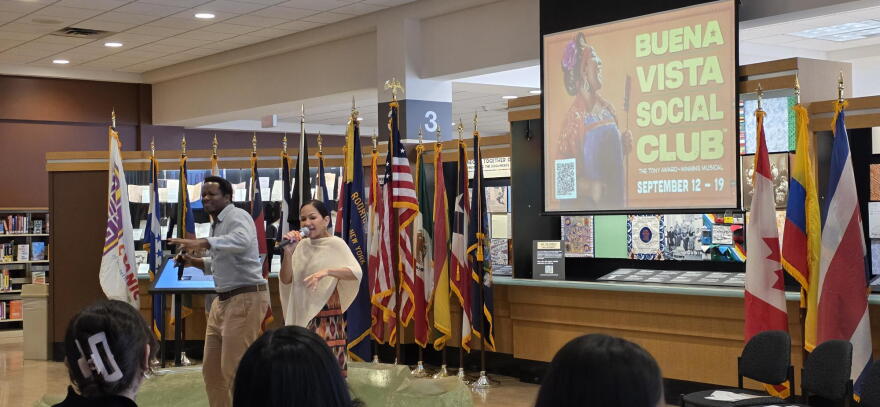 Mauro Castillo (left) and Karmine Alers (right) perform “Candela” from “Buena Vista Social Club.”