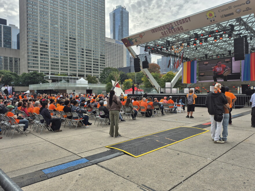 View of crowd and stage at Indigenous Legacy Gathering 2026