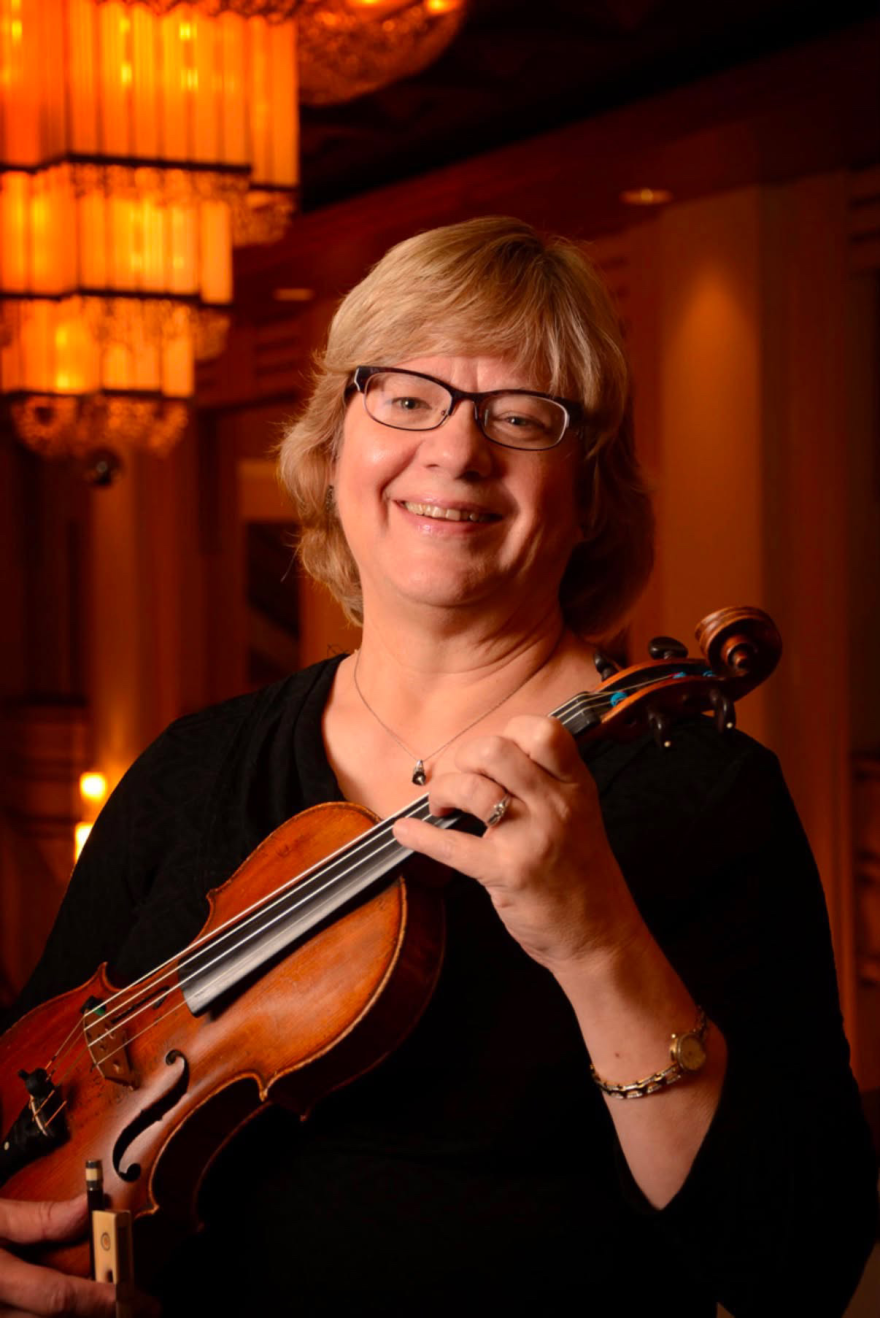 Violinist Dortha DeWit will be part of the Oct. 8 Harvest Moon concert at Trinity Cathedral, Davenport.