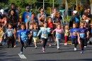 The kids take off from the starting line in Orlando in Track Shack's Seniors First Turkey Trot 5K fun run.