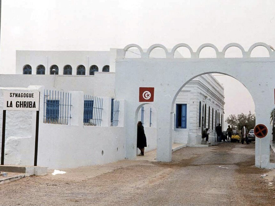 The Ghriba synagogue is seen in Djerba, Tunisia, on April 12, 2002.