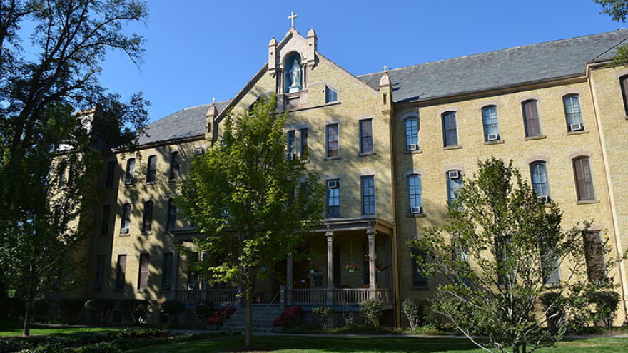 Corby Hall is the traditional home of Congregation of Holy Cross priests who live and work at the University of Notre Dame in South Bend.