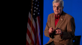 Lt. Gov. Dan Patrick speaks during the Texas Public Policy Foundation’s annual policy summit at the AT&T Executive Hotel & Conference Center in Austin on Wednesday, April 8, 2026.