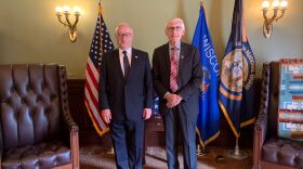 French Ambassador Philippe Etienne meeting with Wisconsin Governor Tony Evers.