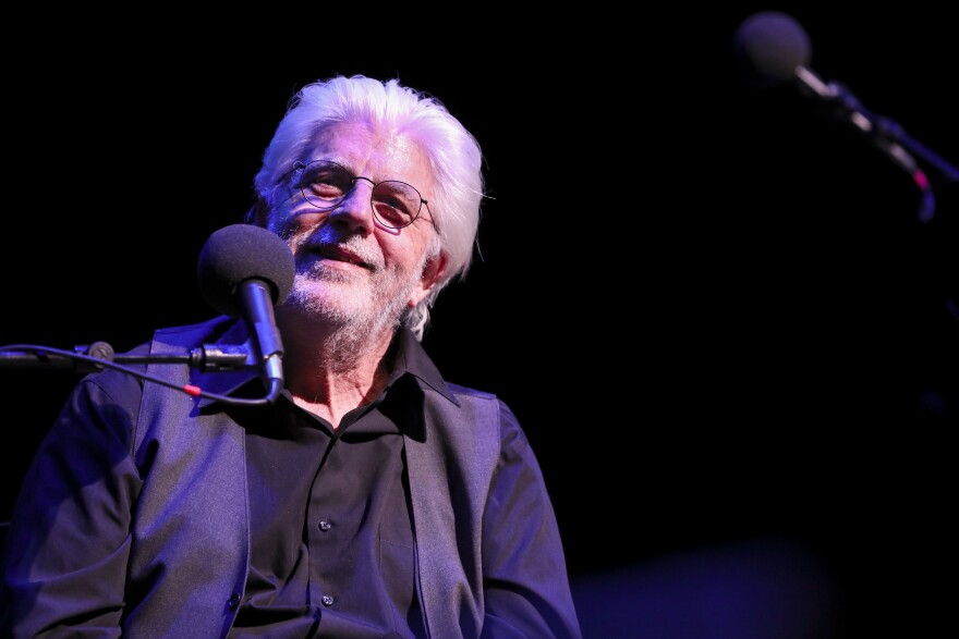 Michael McDonald plays a game on <em>Ask Me Another</em> at the Lobero Theatre in Santa Barbara, California.
