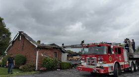 Columbus Fire Department assess the damage caused by a fire at Cherry Creek Church of Christ August 10, 2026.