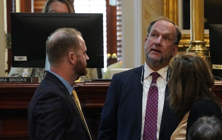 House Ways and Means Chairman Bruce Bannister, R-Greenville, in the House chamber at the Statehouse on March 10, 2026.