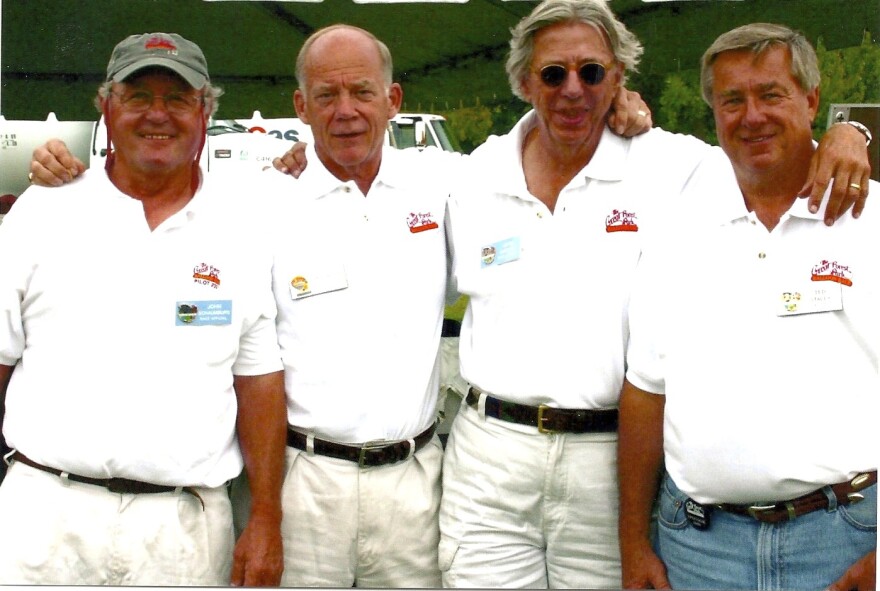 The Balloon Race founders in 2013 (left to right): John Schaumburg, Dan Schettler, John Marlow and Ted Staley.