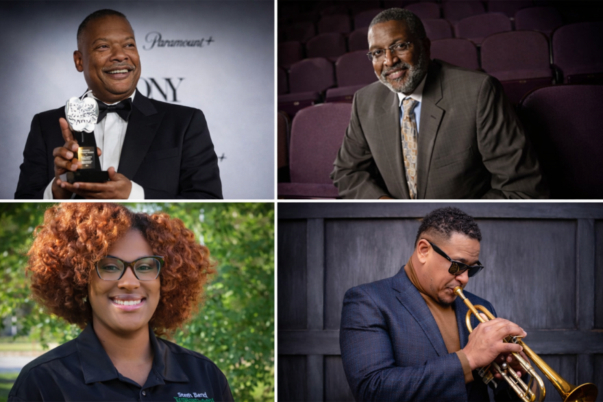 Top left: G. Edwin Robinson Bottom Left: Dezha Moore Top right: Dr. Marvin Curtis Bottom right: Marques Carroll