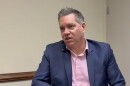 Steven Summerlin, E911 manager for the Norfolk Police Department, speaks about the division’s new AI phone system for non-emergency calls.