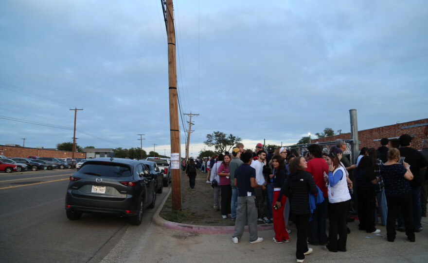 According to Talarico's team, 4,000 people registered to attend his rally in Lubbock. Folks were lined up for blocks through the neighborhood around the venue.
