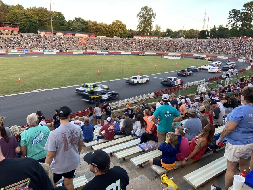 Fans at Bowman Gray Stadium 
