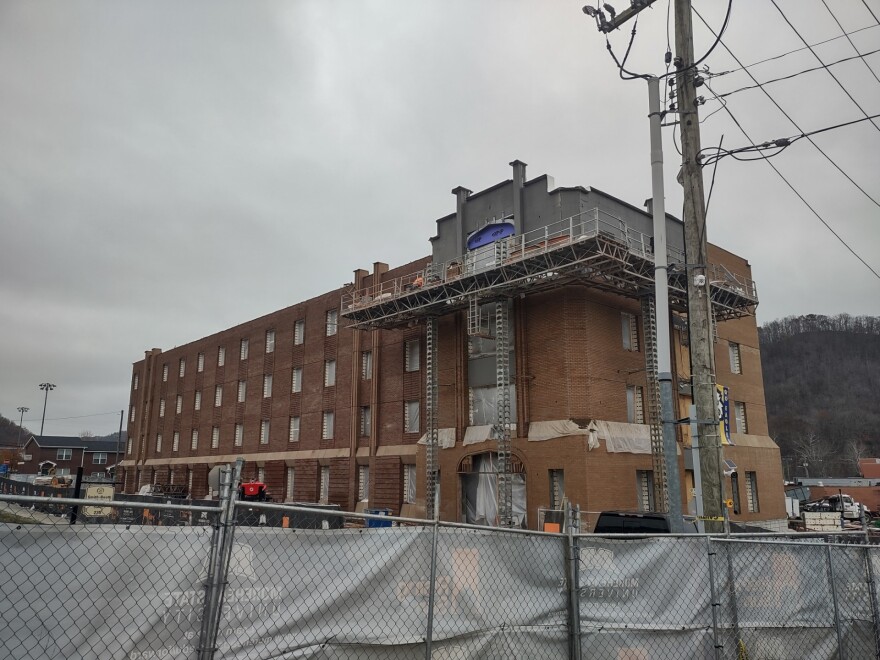 Prefontaine Hall as viewed from the site of the former Normal Hall.