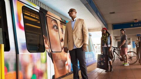 Metromover and Metrorail are dedicated fixed routes. They're elevated, so they have less impact associated with traffic.
