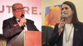 Montana Supreme Court candidates Dan Wilson (L) and Amy Eddy (R).