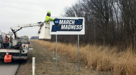 Signs will be visible along major routes serving the tournaments during the month of March.