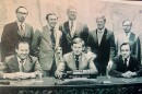 A photo of the 1973 Peoria City Council, with Mayor Richard Carver at the forefront