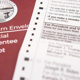 An absentee ballot sent out by the Franklin County Board of Elections on Oct. 6, 2020.
