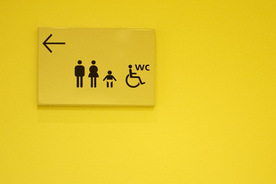 Public Toilet Sign.