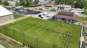 Grass courts at the Quad City Tennis Club in Moline.