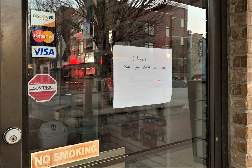 Local restaurants and employees face uncertainty, as they lose the business of Indiana University students who opt to remain home rather than return to Bloomington. Restaurants have had to move to a carry-out only business model as well.