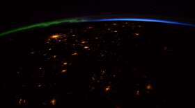 NASA astronaut Terry Virts captured this image of bombs in Ukraine, taken from the International Space Station in 2015. Photo: Terry Virts / Twitter