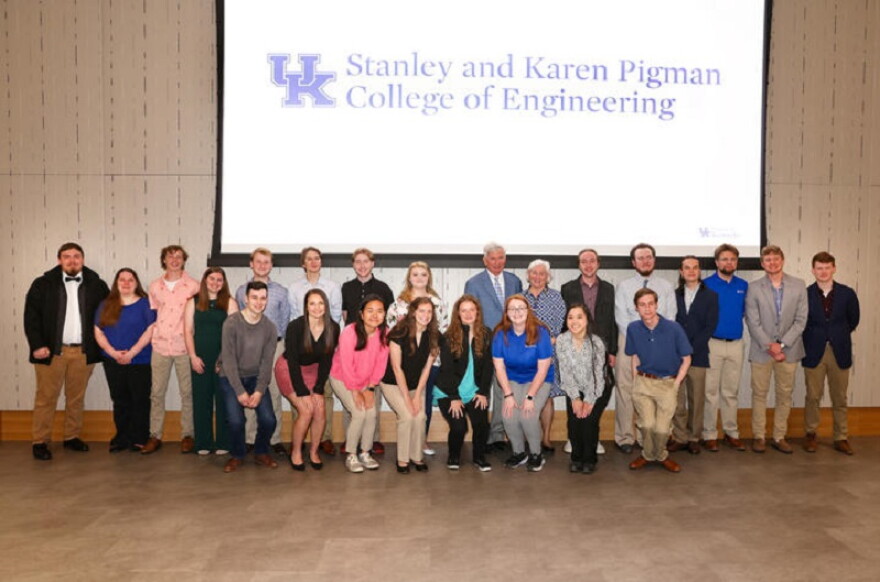 Stanley and Karen Pitman gave a $34.5 million gift to the College of Engineering on April 28, 2023. Photo by Mark Cornelison | UKphoto