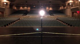 A May 15, 2020 post on Clark State Performing Arts Center's FaceBook page shows the theatre's "ghost light" with the simple quote: "We'll reach up and rise again."