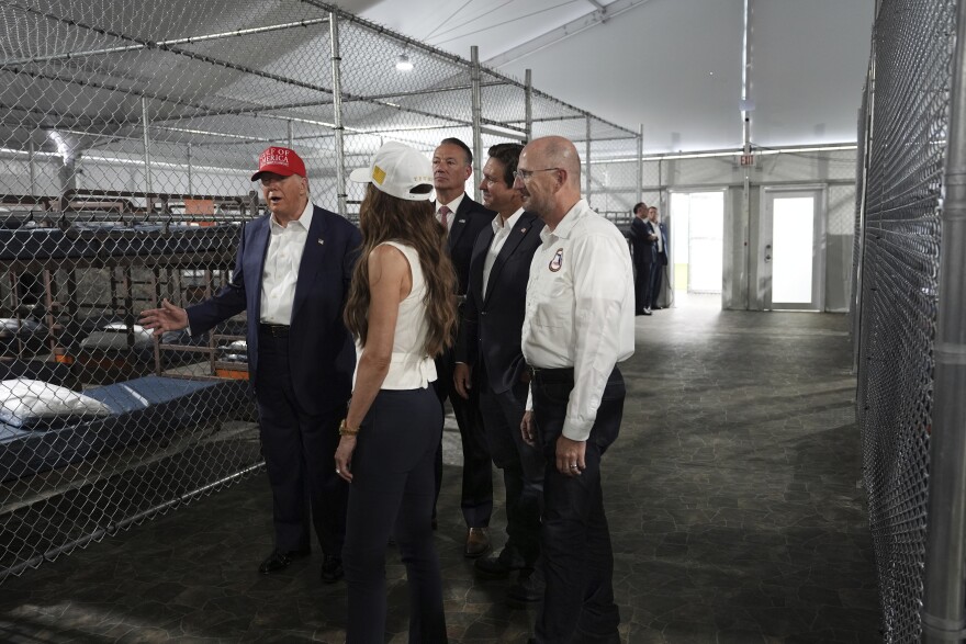 President Trump visits Alligator Alcatraz site