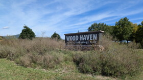 A sign marks the entrance to Wood Haven Technology Park in Roanoke County on Sept. 30, 2026.