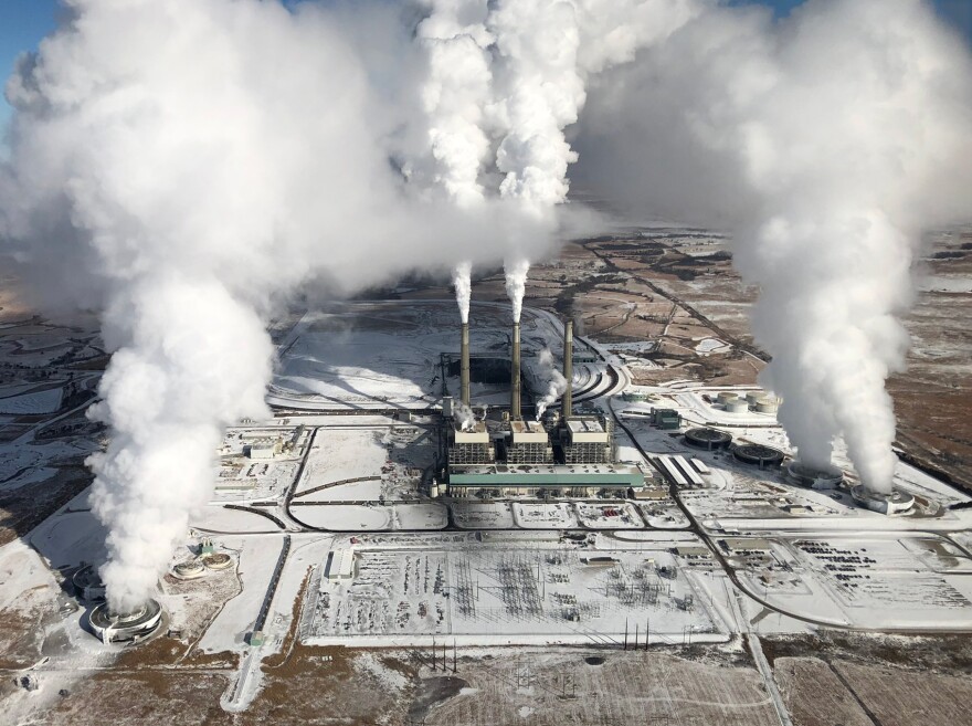 Jeffrey Energy center from the air.