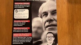 A mailer from the Liz Campos campaign claiming Ryan Ayala betrayed students, parents, and teachers.