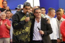 FILE - Venezuela's President Nicolas Maduro, left, and Alex Saab stand together during an event marking the anniversary of the 1958 coup that overthrew dictator Marcos Perez Jimenez, in Caracas, Venezuela, Jan. 23, 2024.