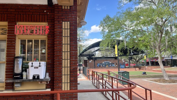 Kushi & Co. opened in downtown Gainesville on Bo Diddley Plaza on March 4. Located at 104 SE 1st Ave, the establishment is open Tuesday through Sunday for lunch and dinner. (Katie Klaiber, WUFT News)