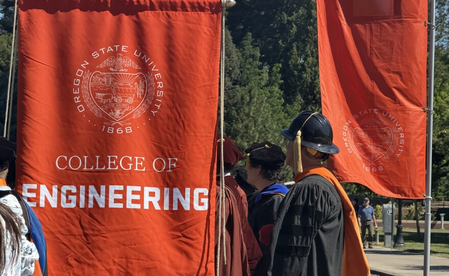 The College of Engineering at the 2026 Oregon State University Commencement Ceremony, June 13, 2026.